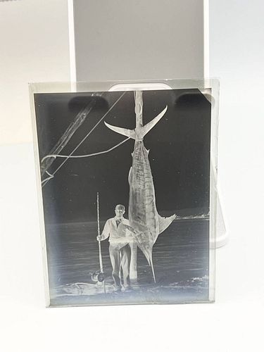 Zane Grey Estate Original Fishing Glass Negative with Provenance LOA (1 of 20)