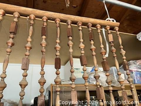Wooden Beaded Curtain (L23) (1 of 4)