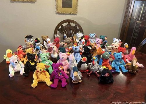 54 New With Tags TY Beenie Baby Babies Lot (1 of 8)