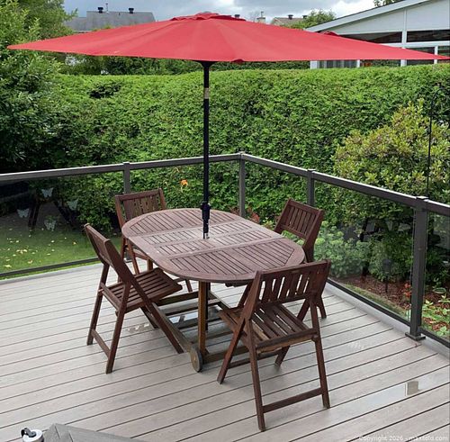 Wooden Patio Furniture Lot (1 of 10)