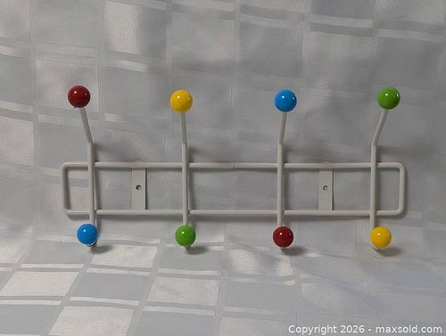 Primary Colors Kids Theme Coat hook Rack for door (1 of 11)