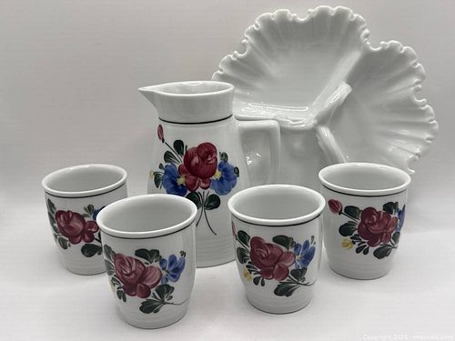 Tea set and candy dish lot (1 of 6)