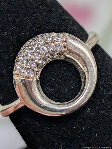 Silver(2.21g)CZ Ring,size 7  (1 of 3)