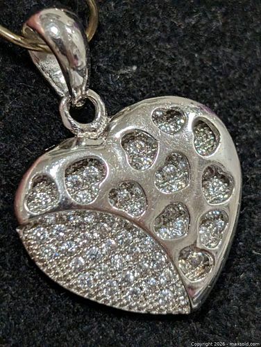 Silver(2.51g)CZ Pendant  (1 of 3)