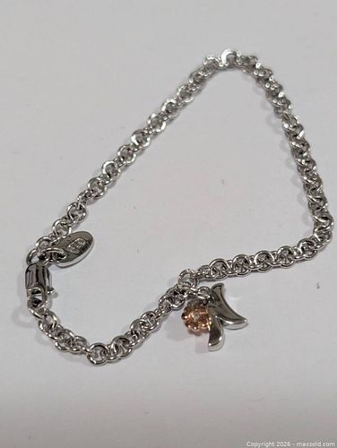 Silver(3.54g) Rhodium Plated Diamond  (1 of 3)