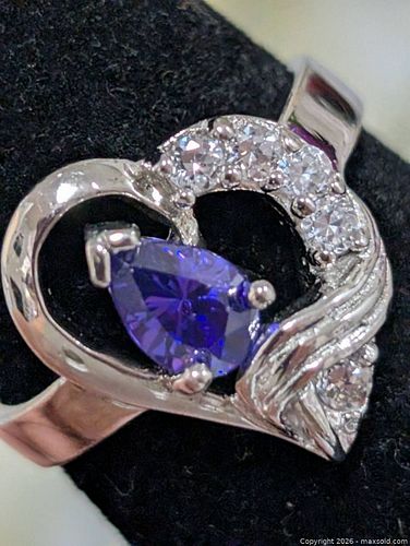 Silver(4.15g)CZ Ring,size 6 (1 of 3)