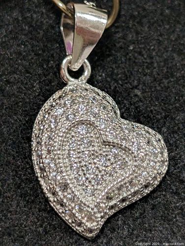 Silver CZ Pendant  (1 of 3)