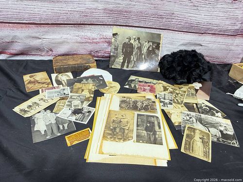 Early 1900s Loose Photographs, Album Pages & Leather Book (1 of 6)