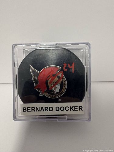 Bernard Docker Autographed Puck (1 of 3)