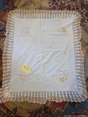 Hand Embroidered Tablecloth (1 of 6)