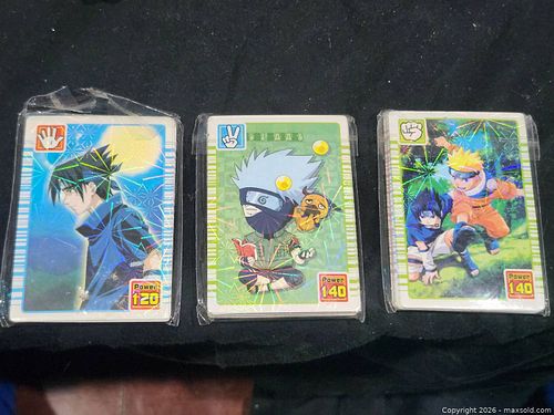 Naruto Collectible Trading Cards — Sasuke, Kakashi, Naruto (3 Sets) (1 of 5)