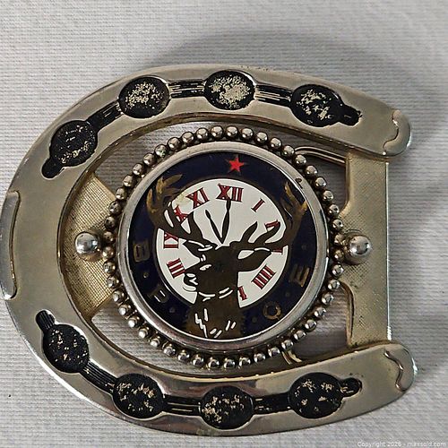 Horseshoe Elk Belt Buckle (1 of 4)