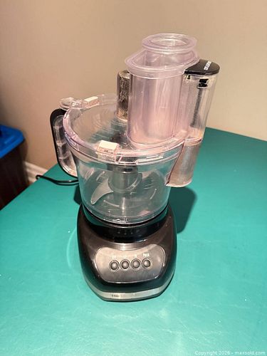 Plastic Food Processor, 3–5 Cup, Black/Clear (1 of 3)