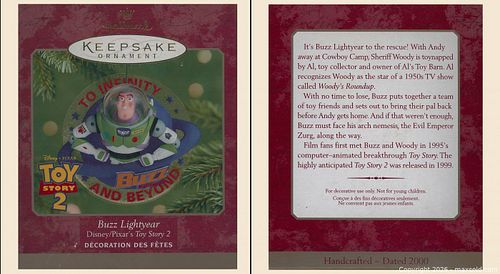 Disney & Pixar Hallmark Keepsake Ornament Lot 10 (1 of 10)