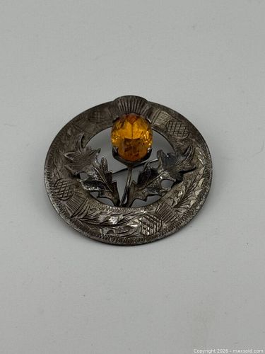 Antique Scottish Sterling broach (1 of 3)