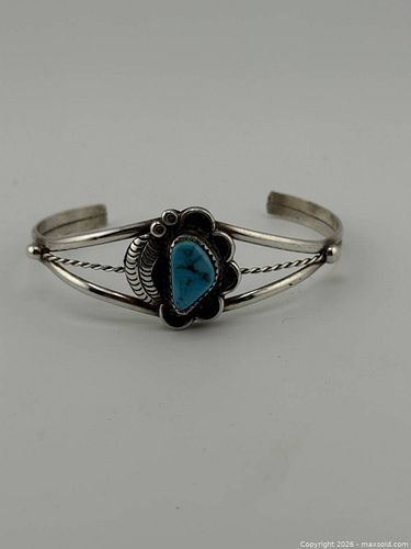 Sterling Navajo bracelet  (1 of 4)