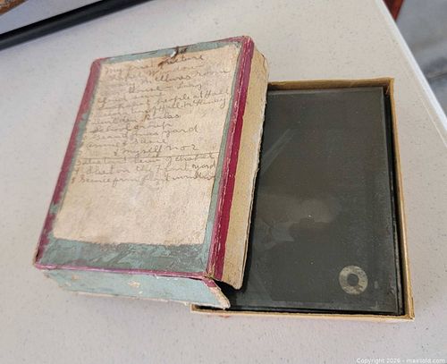 Collection of Antique Glass Plate Negatives (9 Total) (1 of 10)