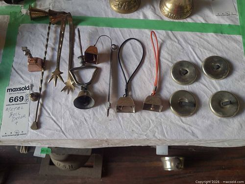 Mixed Brass & Copper Bells (Hand, Cow, Desk) C (1 of 8)