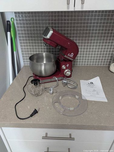 Schef SC-627 Red/Burgundy Stand Mixer (1 of 4)