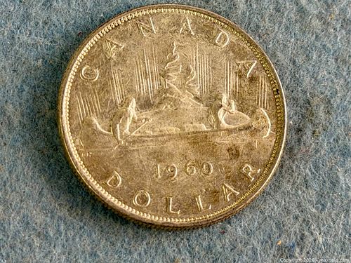 1960 Canada Silver Dollar – Voyageur (1 of 3)