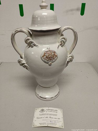 Ceramiche d'Arte Parrini Porcelain Urn / Vase with Lid (1 of 7)
