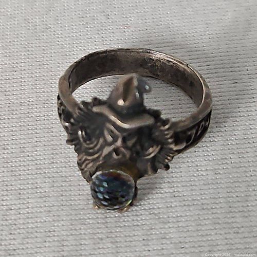 Vintage Sterling Silver Wizard Ring (1 of 5)