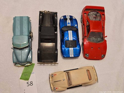Lot of 5 1:18 Die-Cast Cars Assorted Colors (1 of 10)