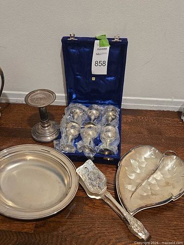 Restoration Hardware Silver-Plated Serveware & Mixed Tableware Set (1 of 11)