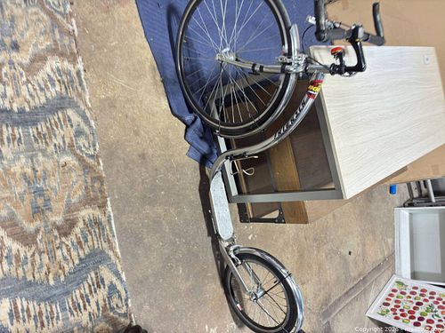 Kickbike Kick Scooter, Aluminum Frame, Silver/Chrome (1 of 4)