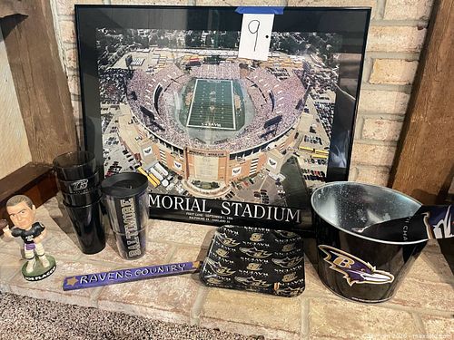 Baltimore Ravens Memorabilia Lot — 1990s Stadium Era (1 of 11)