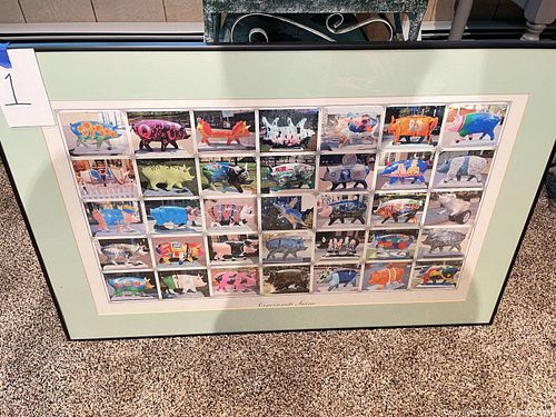 Cincinnati Swine Framed Animal Print — Large  (1 of 3)