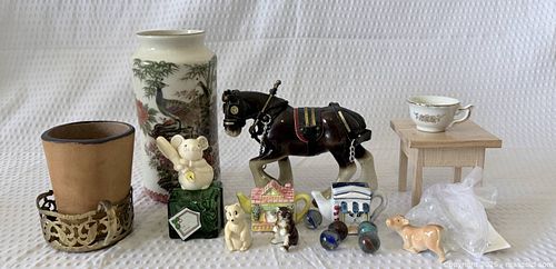 Mixed Lot of Small Collectibles: Vases, Figurines, Teapots (1 of 5)