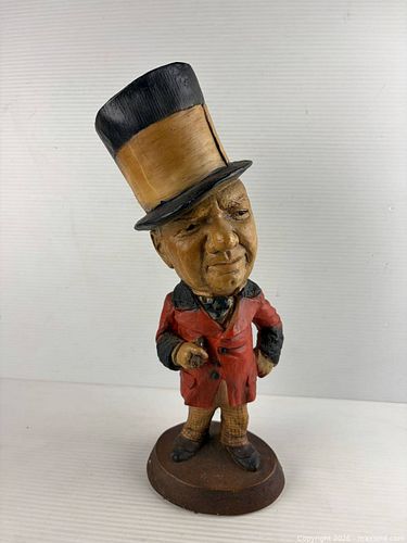 WC Fields Heavyweight Figure in Top Hat 17 in, Red/Black/Tan (1 of 13)
