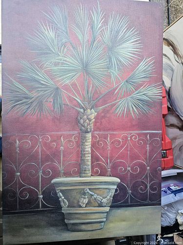 Palm tree painting (1 of 4)
