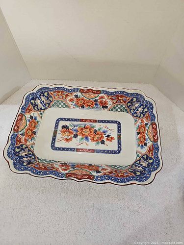 Vintage Imari porcelain serving tray (1 of 7)