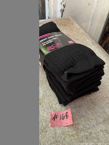 A LOT OF 5 PAIRS OF SPORT CREW SOCKS SIZE 9-11. NIB. (1 of 1)