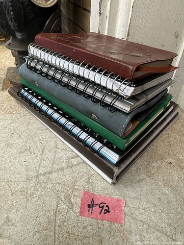 A LOT OF JOURNALS AND NOTE BOOKS. (1 of 2)