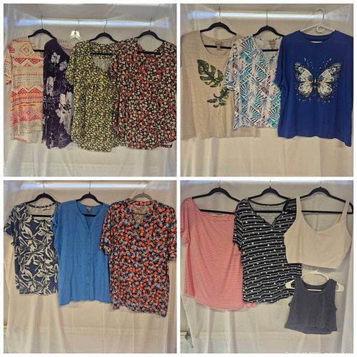 Lot of 13 Women's Tops & Tank Tops Assorted Sizes & Brands (1 of 10)