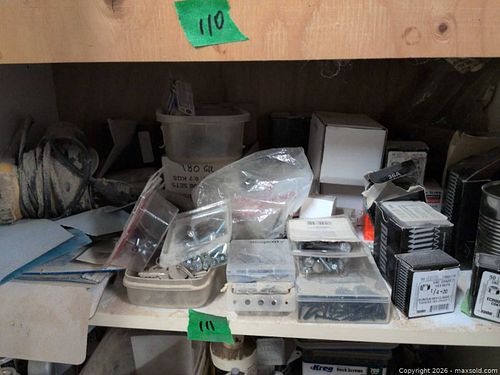 Assorted Screws, Sandpaper, Small Boxes, Sander, Assorted Hardware (1 of 5)