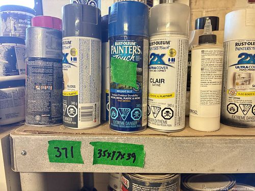 Assorted Spray Paints, Small Jars & Thinner — Mixed Brands (1 of 4)