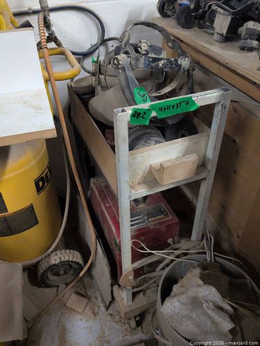 Small Rolling Workshop Cart with Drawer and Casters (1 of 4)