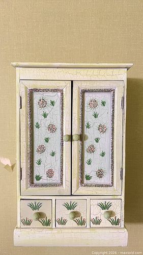 Wood Wall Cabinet with Doors & Small Drawers B (1 of 11)