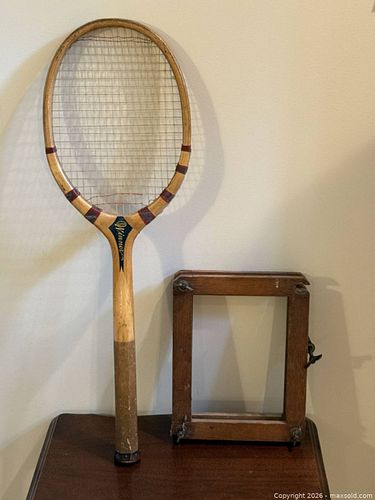 1930s Bancroft Super Winner Tennis Racquet  (1 of 9)