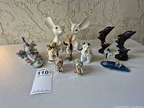 Lot of 10+ Porcelain, Glass & Beaded Animal Figurines (1 of 12)