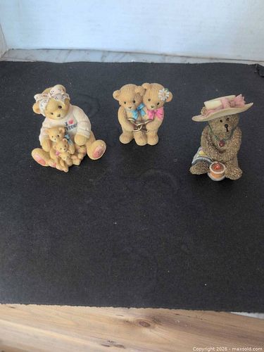 Cherished Teddies Enesco Resin Figurine Set of 3 (1 of 12)