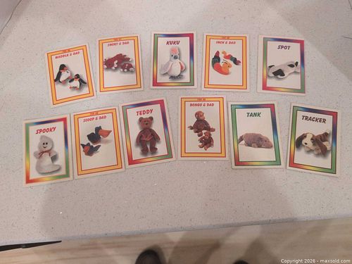 Plush Character Trading Cards TBB 98 — approx. 13 cards (1 of 10)