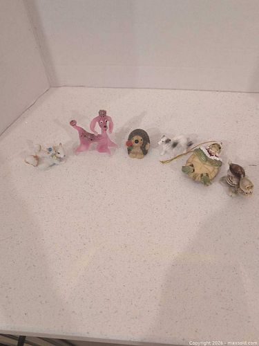 Small Porcelain, Glass & Resin Animal Figurines (1 of 14)