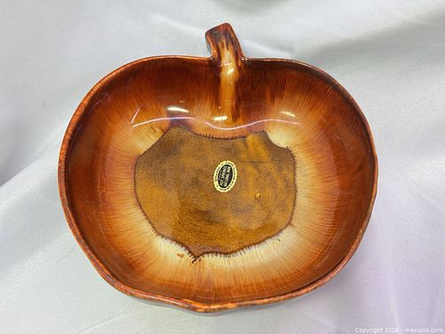 Apple-Shaped Ceramic Souvenir Bowl for Hot Springs National Park (1 of 7)