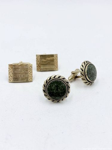 Vintage gold-tone cufflinks (1 of 4)