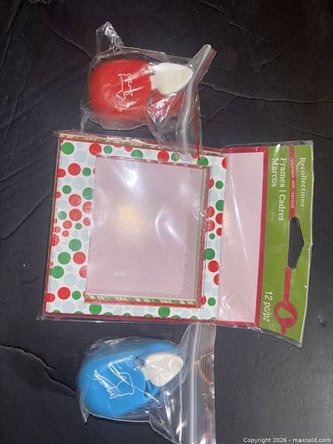Lot of Craft Items Recollections Cardstock Frames with Dog & Cat Paper Punches  (1 of 3)